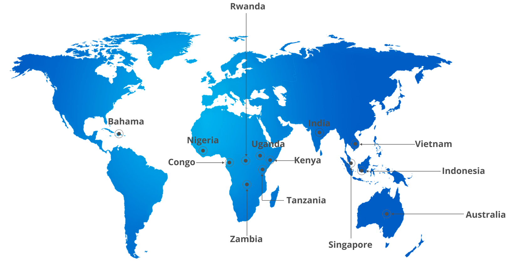 Company presence map